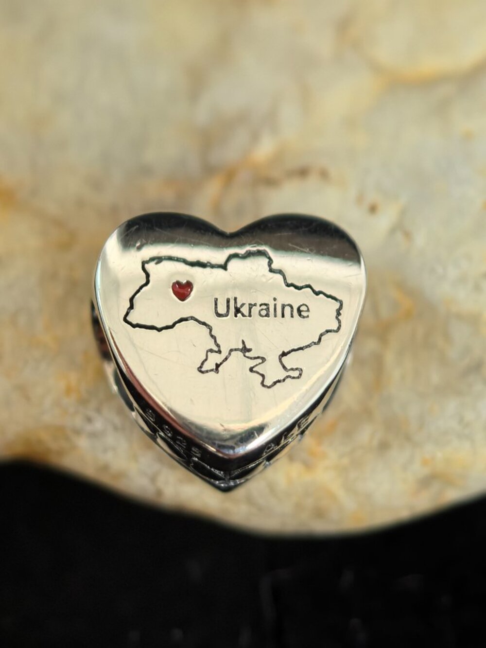 Pandora Ukraine Exclusive Travel Heart Charm, S925 Silver Jewelry (Women's)